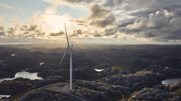 Windkraftanlage in Norwegen