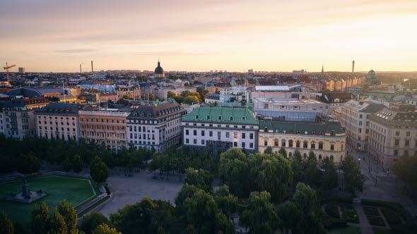 Straße in Stockholm