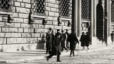 Altes Foto der SEB Zentrale in Stockholm